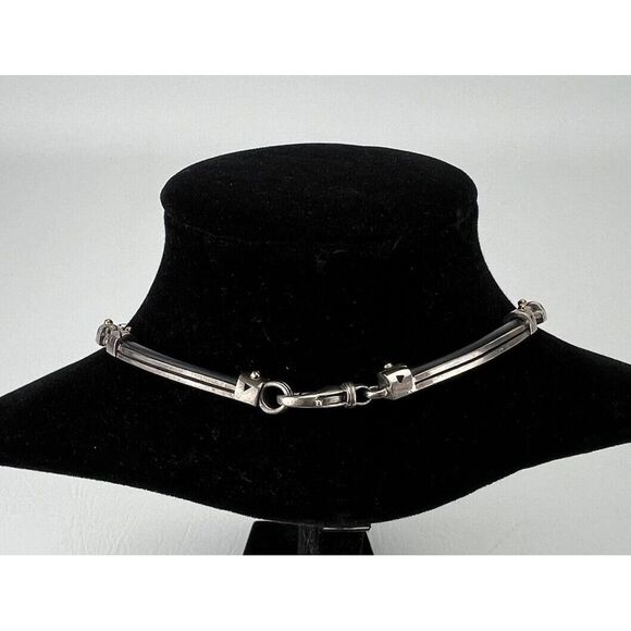 Vintage John Atencio Sterling Silver 18k JA SS Necklace - Picture 2 of 16